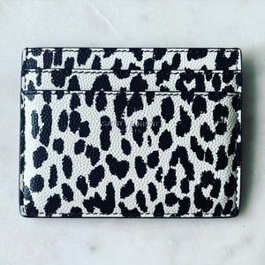 Saint Laurent Leopard Card Holder